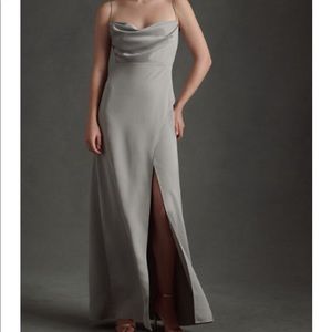 BHLDN Remy Dress is Slate Gray